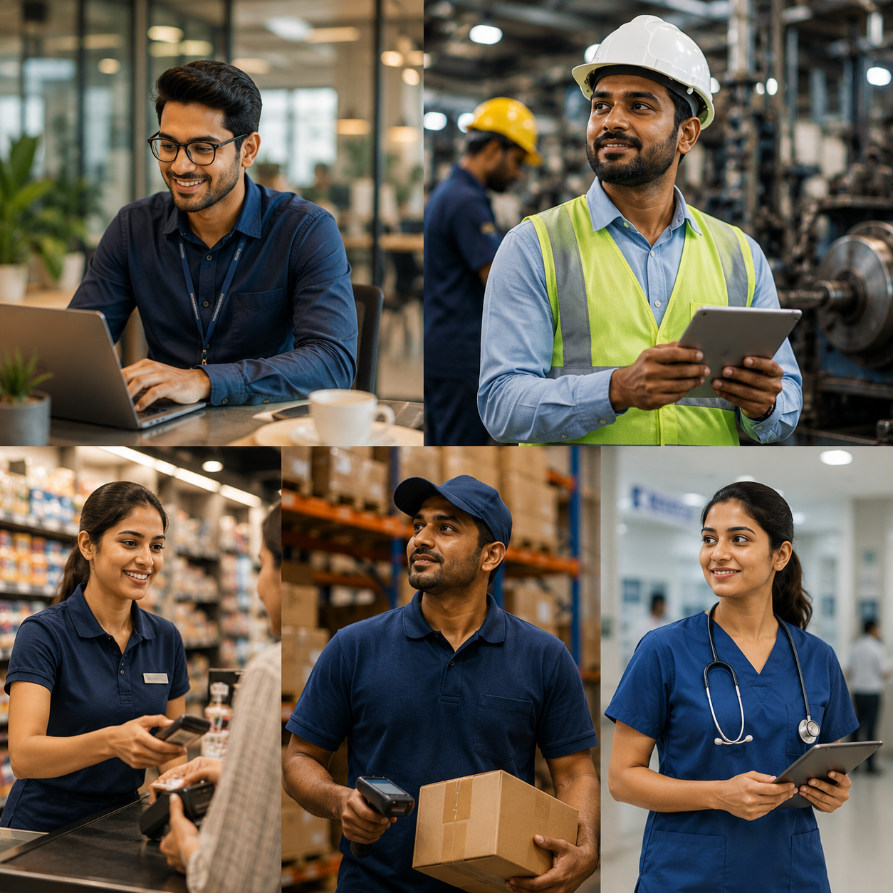 Solutions 7 Diverse Indian business teams collaborating across sectors