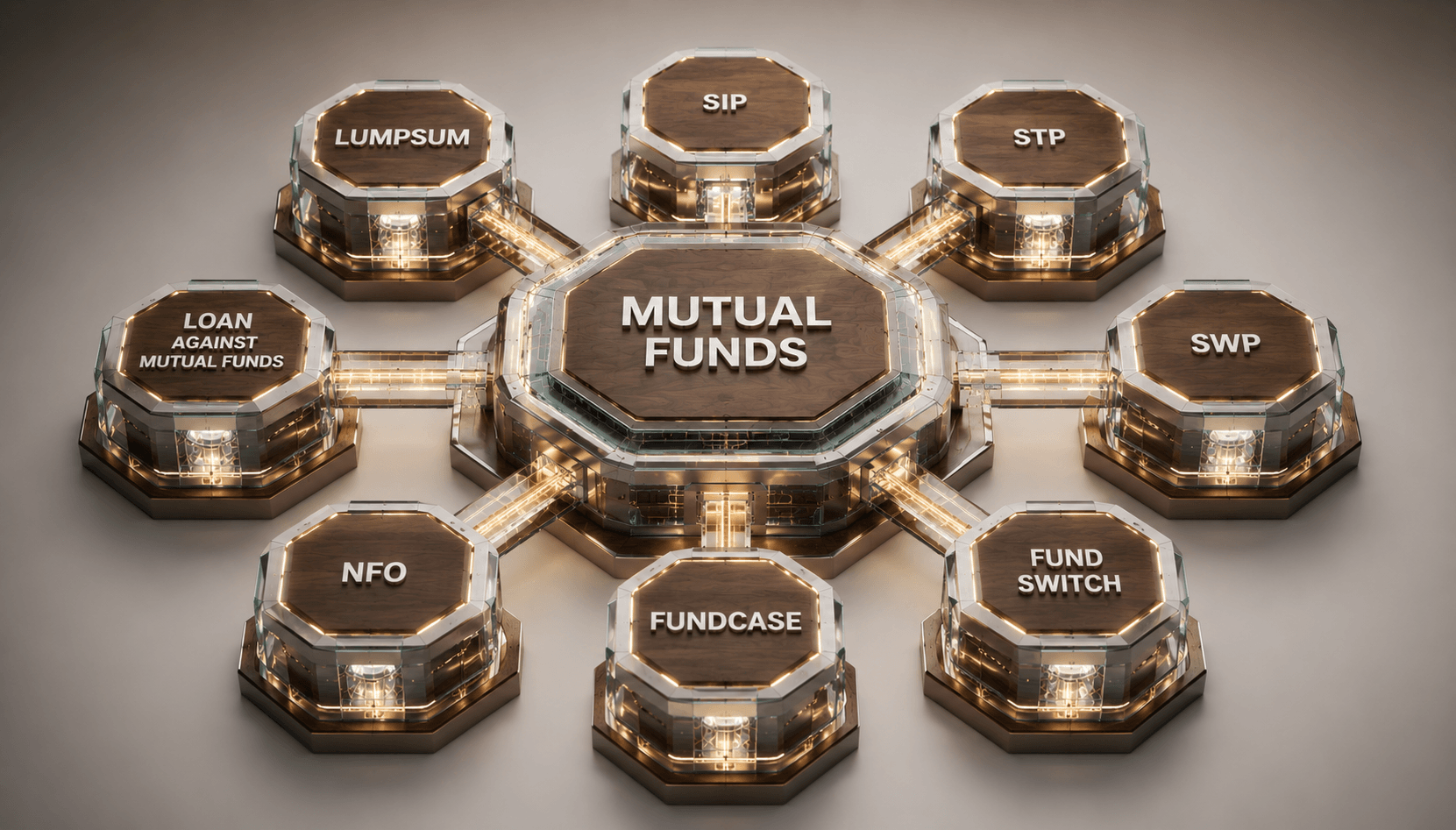 Mutual Funds 1 Investment growth charts representing mutual fund investing
