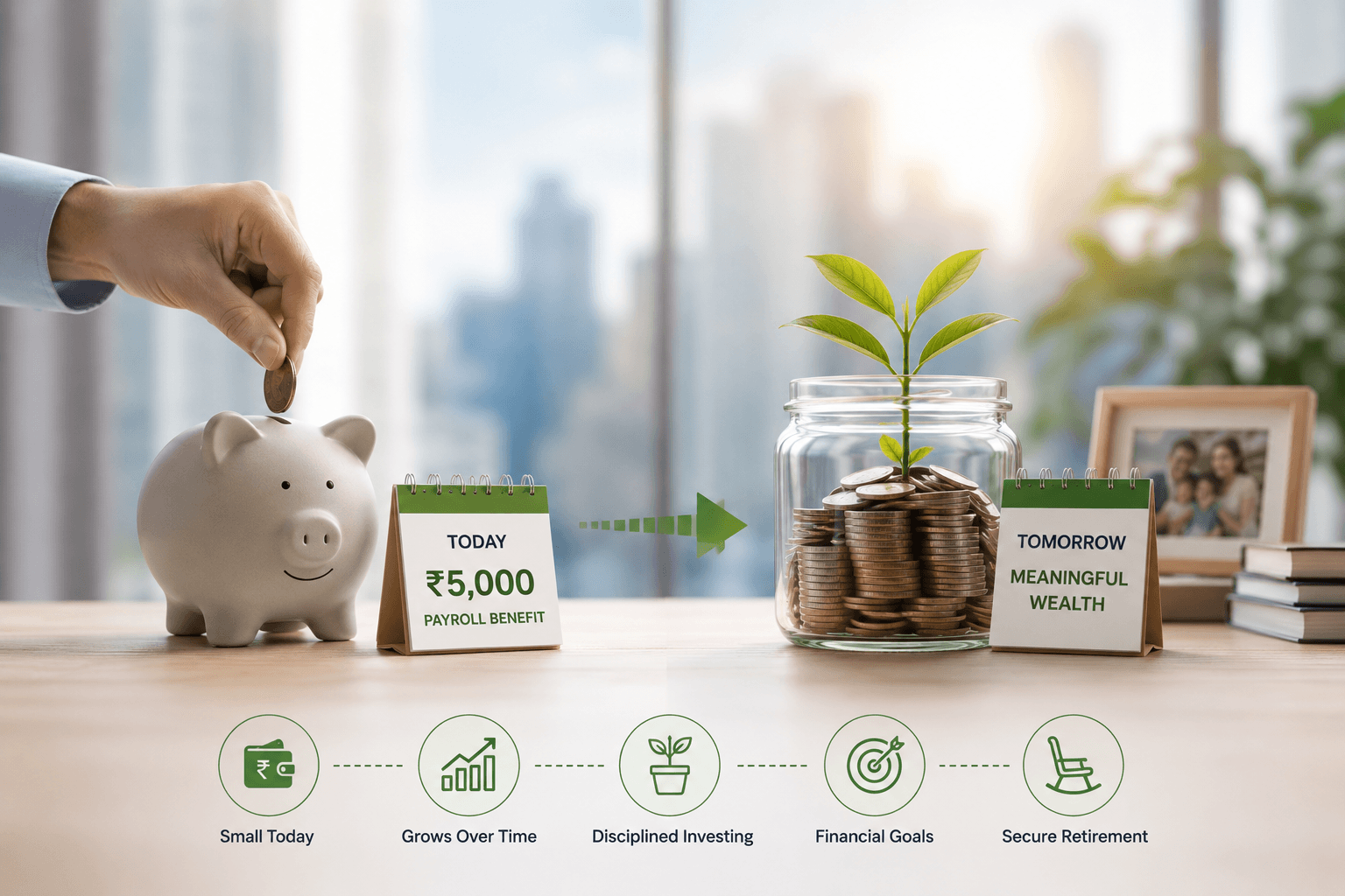 Corporate NPS 5 Choosing between monthly cash spend and long-term retirement savings