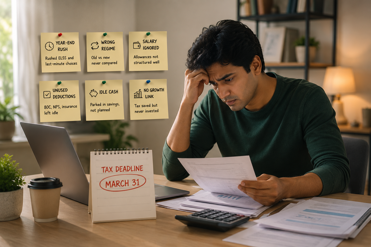 Analytics dashboard reflecting rushed year-end tax planning decisions
