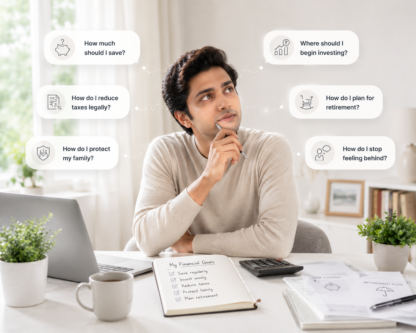 Edvisor 8 Employees discussing financial questions with confidence